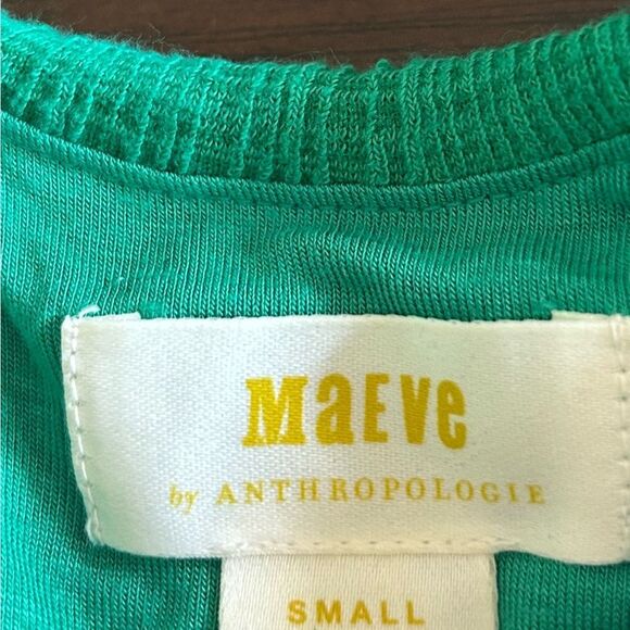 Maeve Anthropologie Green Fit and Flare Nova Knit Mini Dress Size Small - Picture 12 of 12